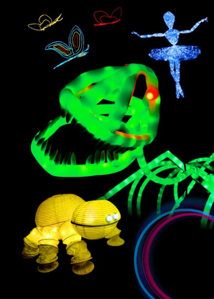 Представление световых кукол. Театр Николая Зыкова (Москва)